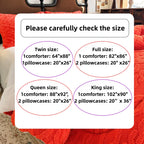 🛏️ Soft Milk Velvet Comforter Set | 2pcs/3pcs Plain All Season Bedding with Pillowcases, Machine Washable